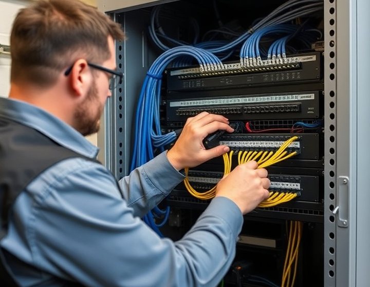 Cabling and labelling Rouen